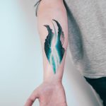 Space energy tattoo by Evgeny Mel