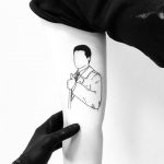 Special agent Dale Cooper tattoo by tattooist pokeeeeeeeoh