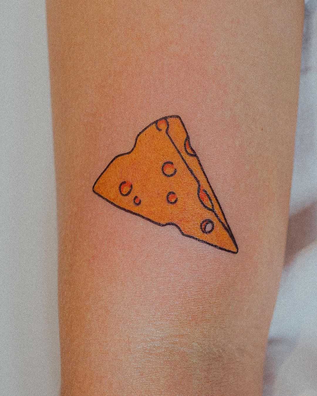 Swiss cheese tattoo by tattooist Bongkee