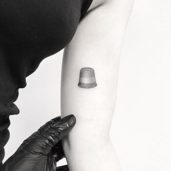 Thimble tattoo by tattooist pokeeeeeeeoh
