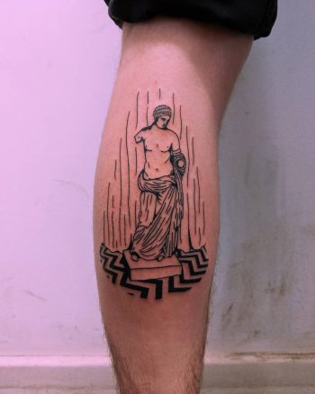 Twin Peaks tattoo by Tristan Ritter