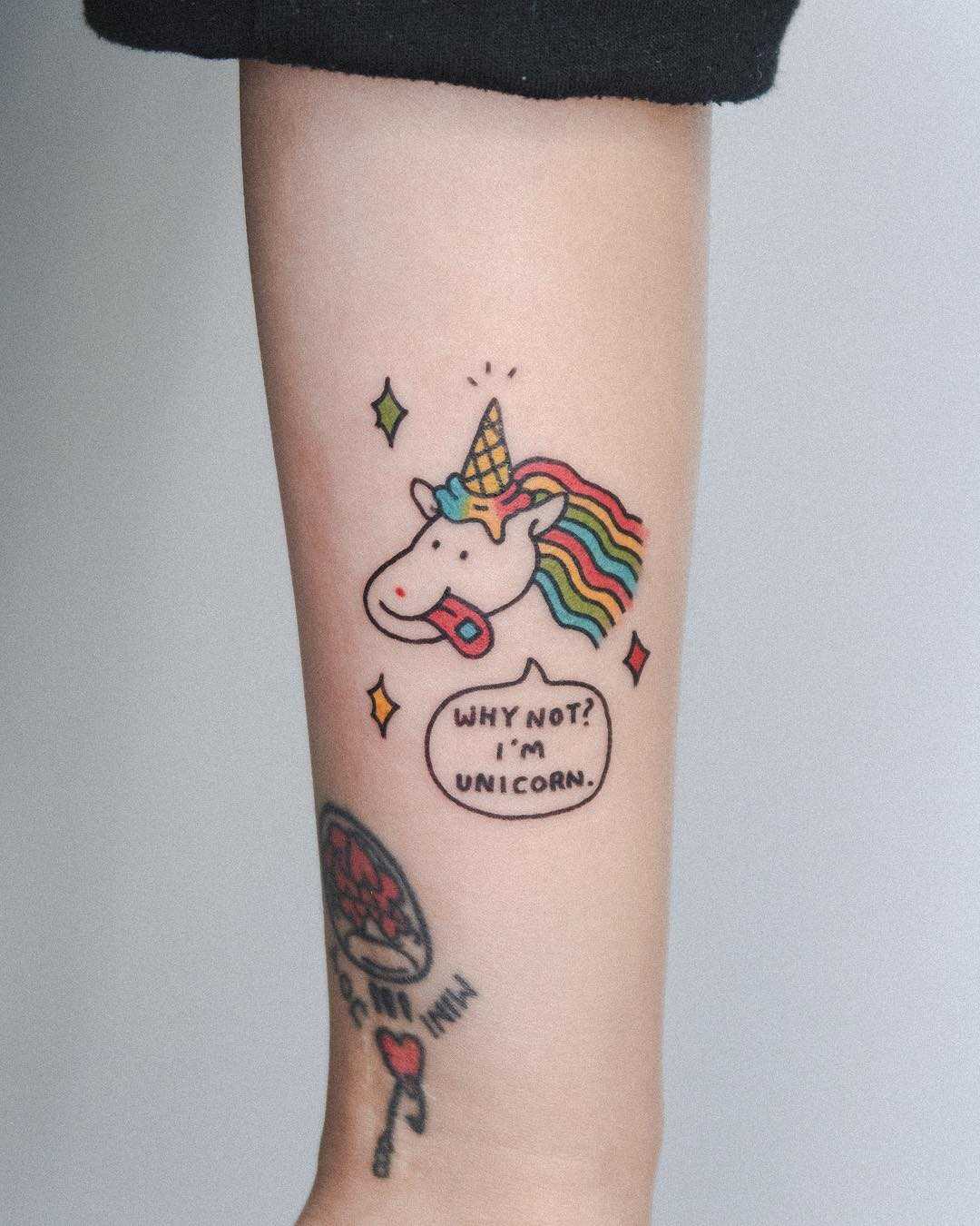 Unicorn by tattooist Bongkee