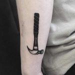 Upside down hammer tattoo by tattooist yeontaan