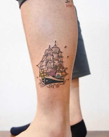 Vegetable ship by tattooist Bongkee