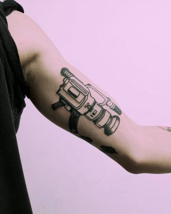 Vx47 camera tattoo by Tristan Ritter