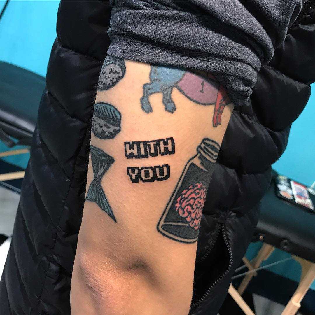 With you tattoo by Puff Channel