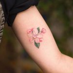 Apple flower by tattooist Franky
