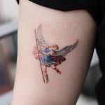 Archangel Michael tattoo by tattooist Saegeem