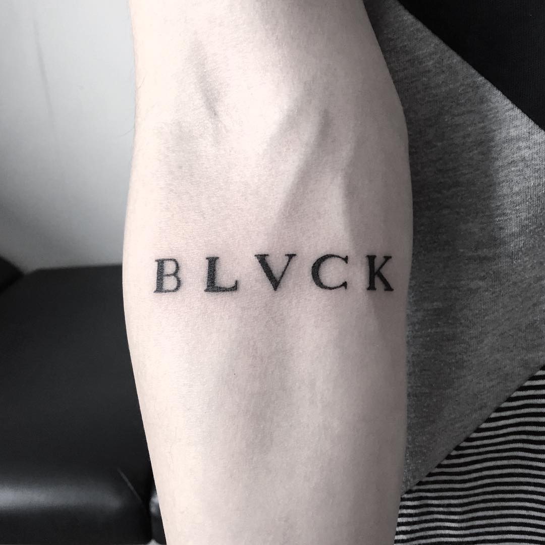 BLVCK tattoo by tattooist pokeeeeeeeoh