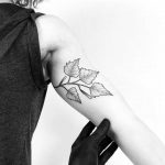 Birch leaves by tattooist pokeeeeeeeoh