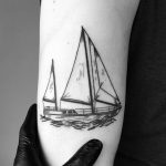 Boat by tattooist pokeeeeeeeoh