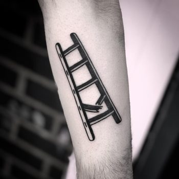 Broken ladder by tattooist MAIC