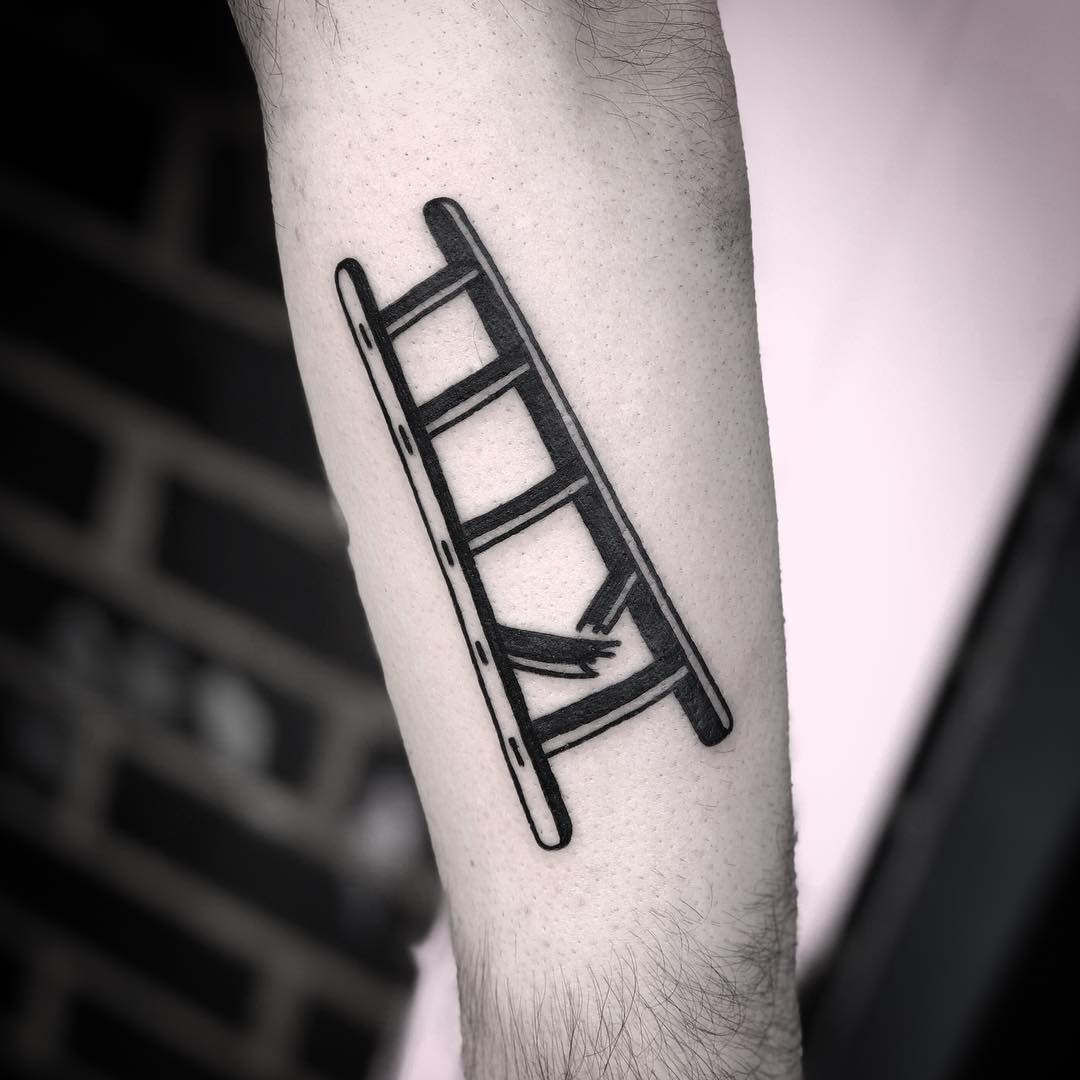 Broken ladder by tattooist MAIC 