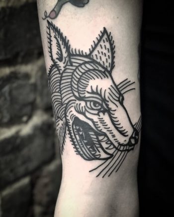 Cool wolf by tattooist MAIC