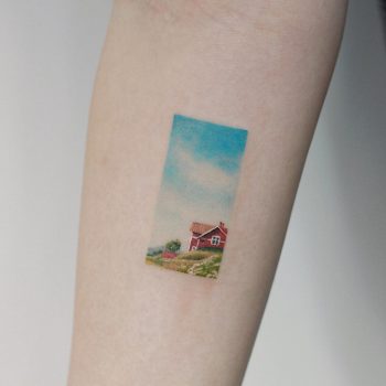 Countryside house by tattooist Saegeem