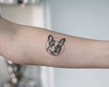 Doggo by tattooist Fury Art