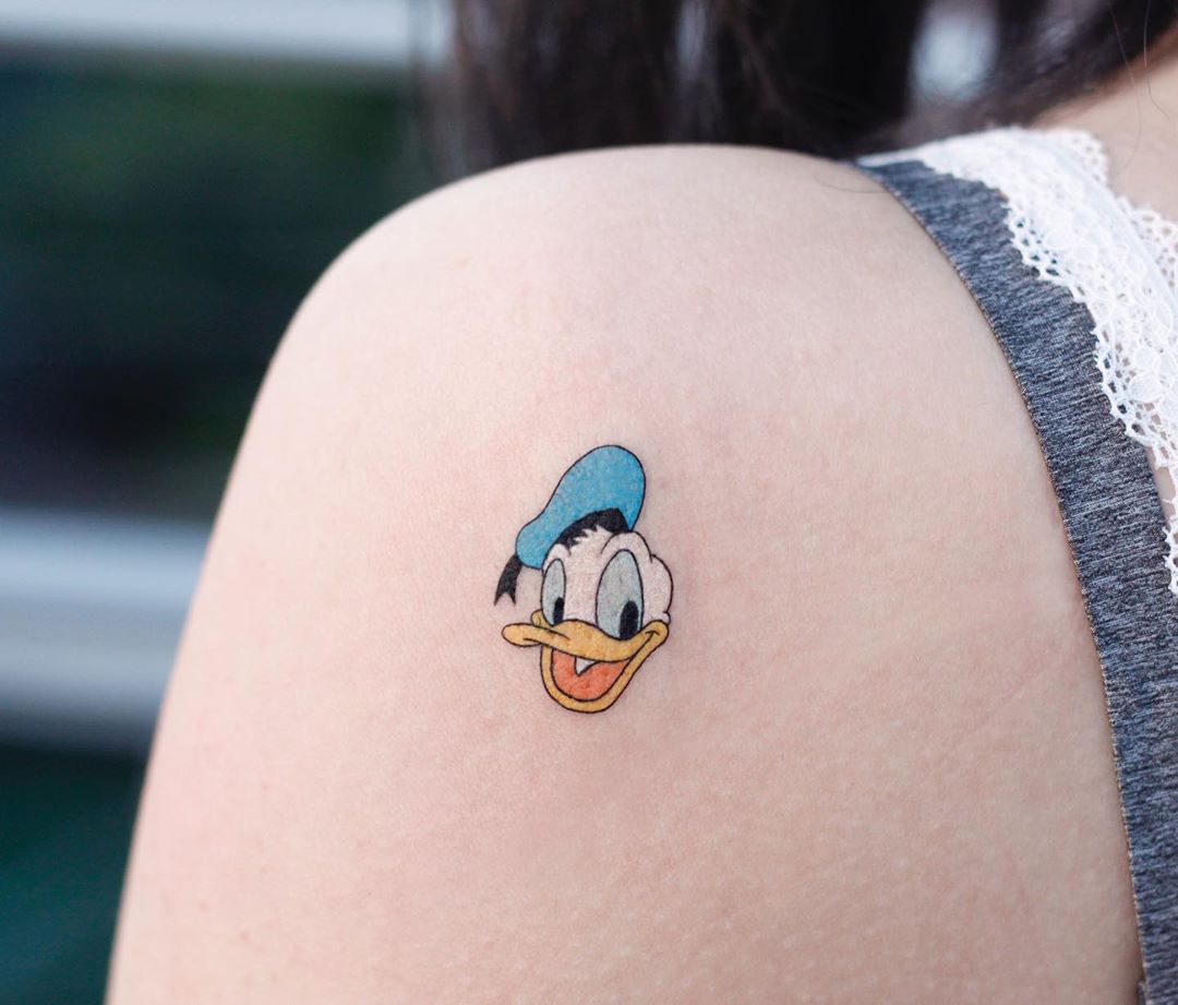 Cartoon Duck Tattoo | TikTok