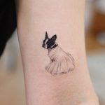Dressed up Frenchie by tattooist Saegeem
