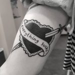 Everything sucks tattoo by tattooist Mr.Heggie