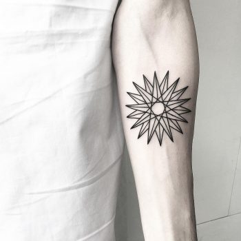 Geometric star by Malvina Maria Wisniewska