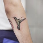 Hummingbird by tattooist Chenjie