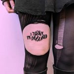 I think I'm paranoid tattoo by Tristan Ritter