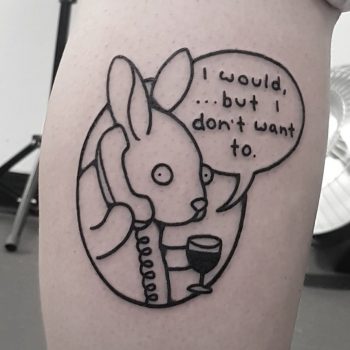 I would but I don't want to by tattooist Mr.Heggie