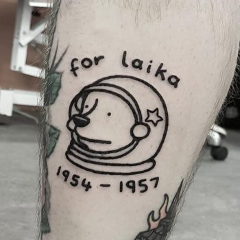 Laika by tattooist Mr.Heggie