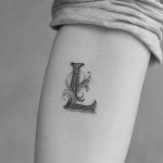 Letter L by tattooist Franky