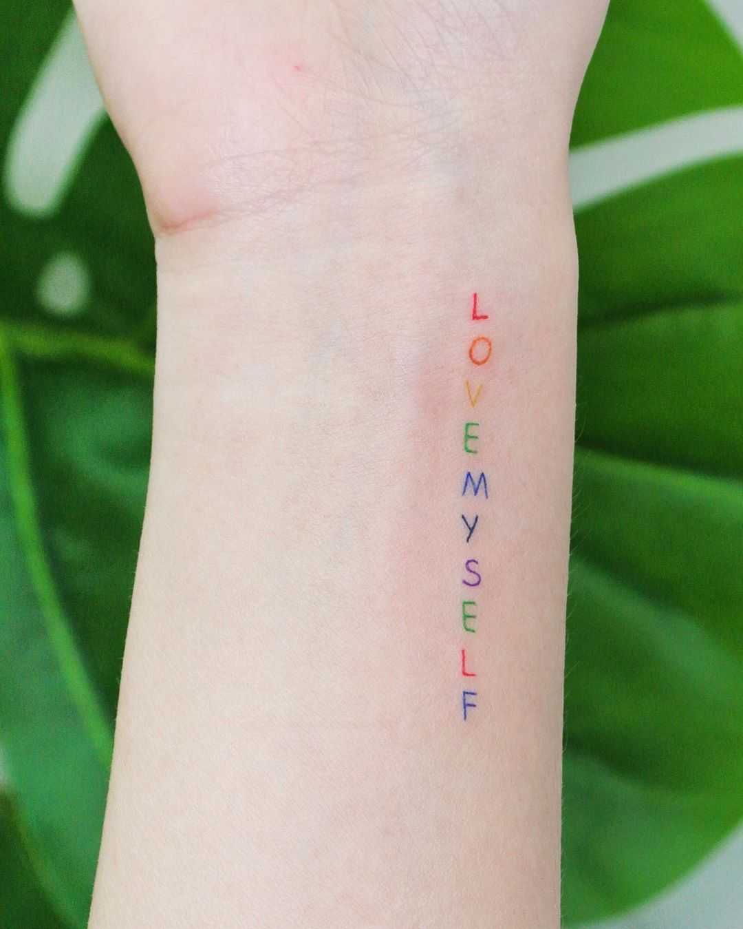 Lovemyself by tattooist Cozy
