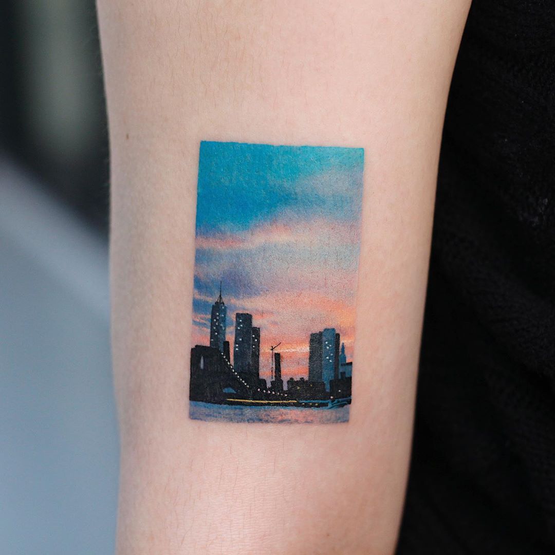 New-york tattoo by tattooist Saegeem