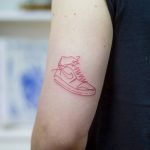 Nike sneaker tattoo by tattooist Fury Art