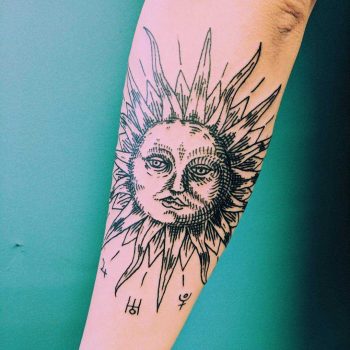 Personified sun by Tristan Ritter