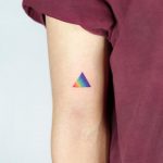 Rainbow triangle by tattooist Ida