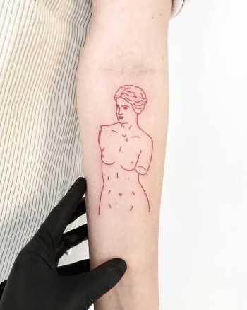 Red sculpture by tattooist pokeeeeeeeoh