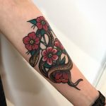 Snake and flowers by rocotatt
