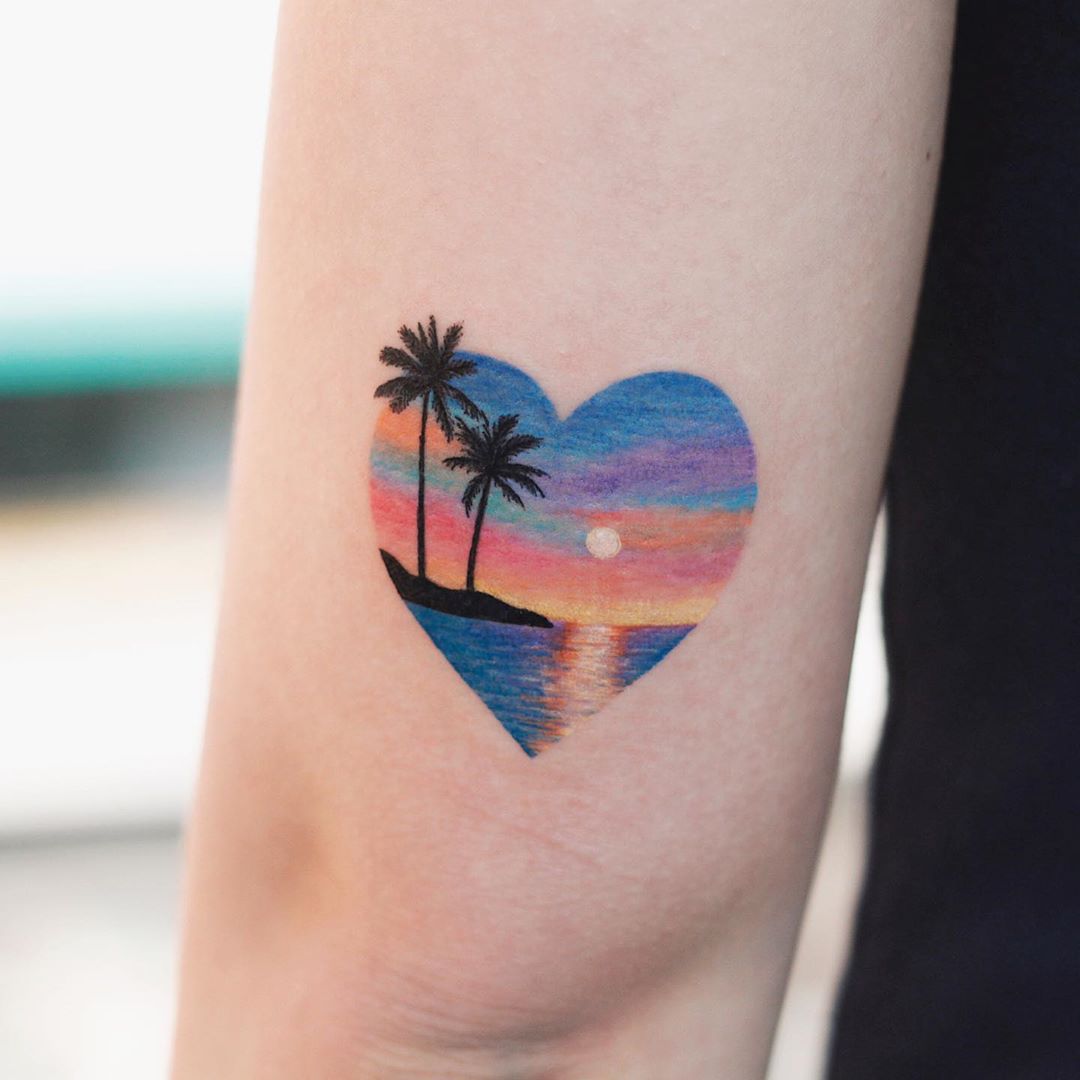 Sunset by tattooist Saegeem - Tattoogrid.net