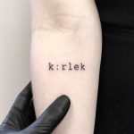 The Swedish word for love by tattooist pokeeeeeeeoh