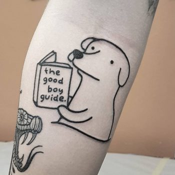 The good boy guide tattoo by tattooist Mr.Heggie