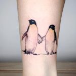 Two penguins by Choco Chiang