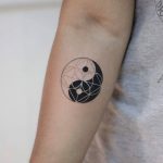Yin and yang by tattooist Fury Art