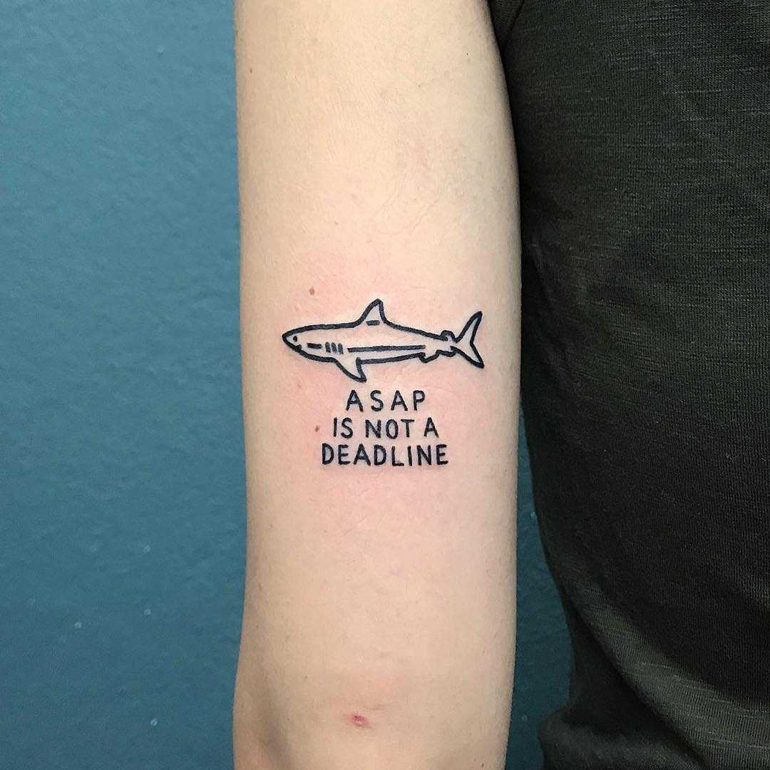 A sap is not a deadline tattoo by @themagicrosa