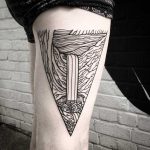 Abstract waterfall by tattooist MAIC
