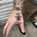 Bee and crown by Mark Walker