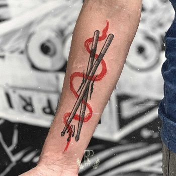 Drumsticks by tattooist rodmaztattt