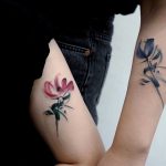 Friendship flowers by @tattoo_a_piece