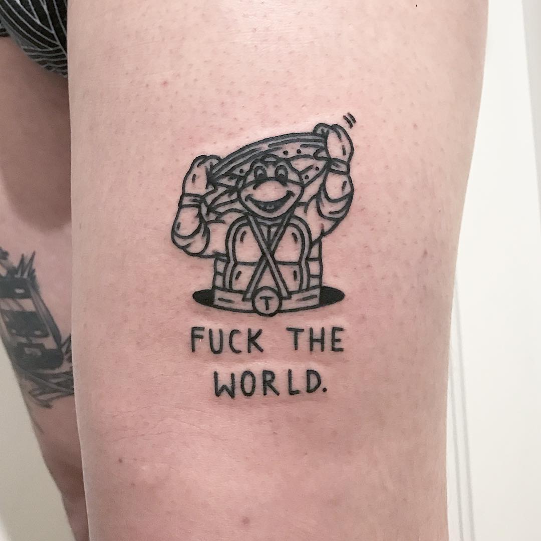 Fuck the world by @themagicrosa