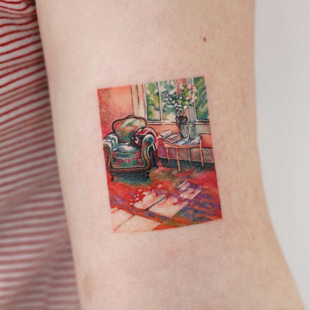 Gill Barron’s Morning Light️ tattoo by tattooist Saegeem