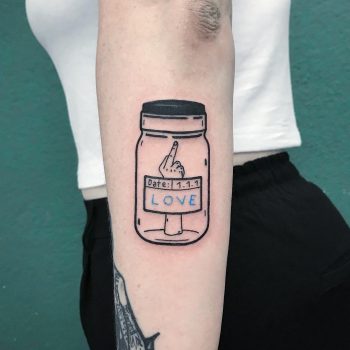 Glass jar by @themagicrosa