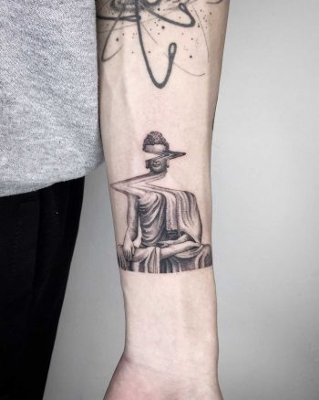 Glitched Buddha by Choco Chiang